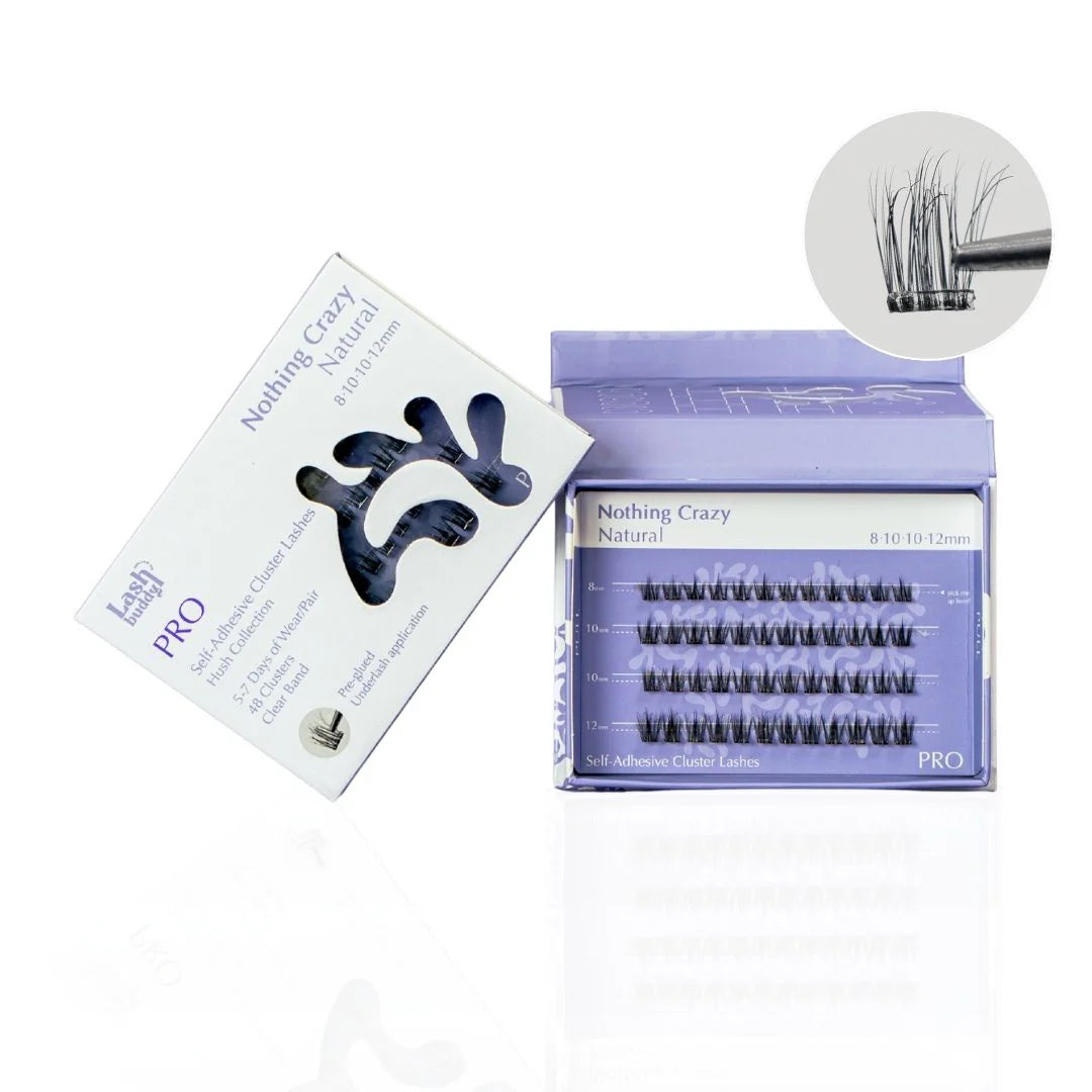 PRO Zelfklevende Cluster Wimpers Set